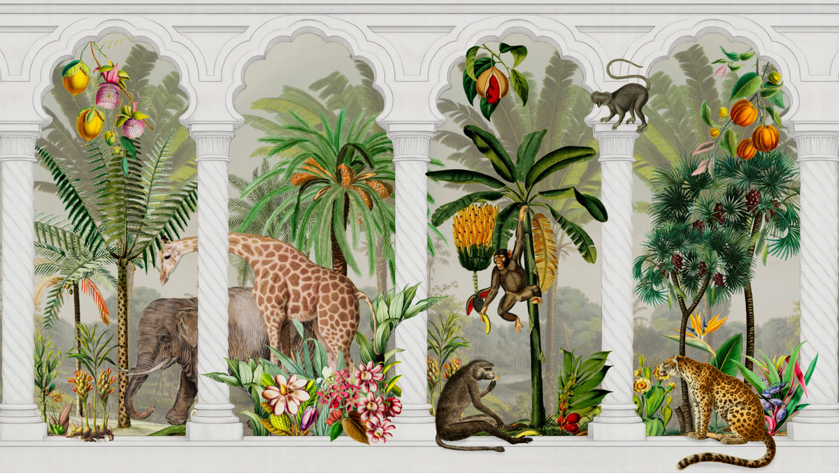 Imperial Archway Tropical Safari Wall Mural in your room