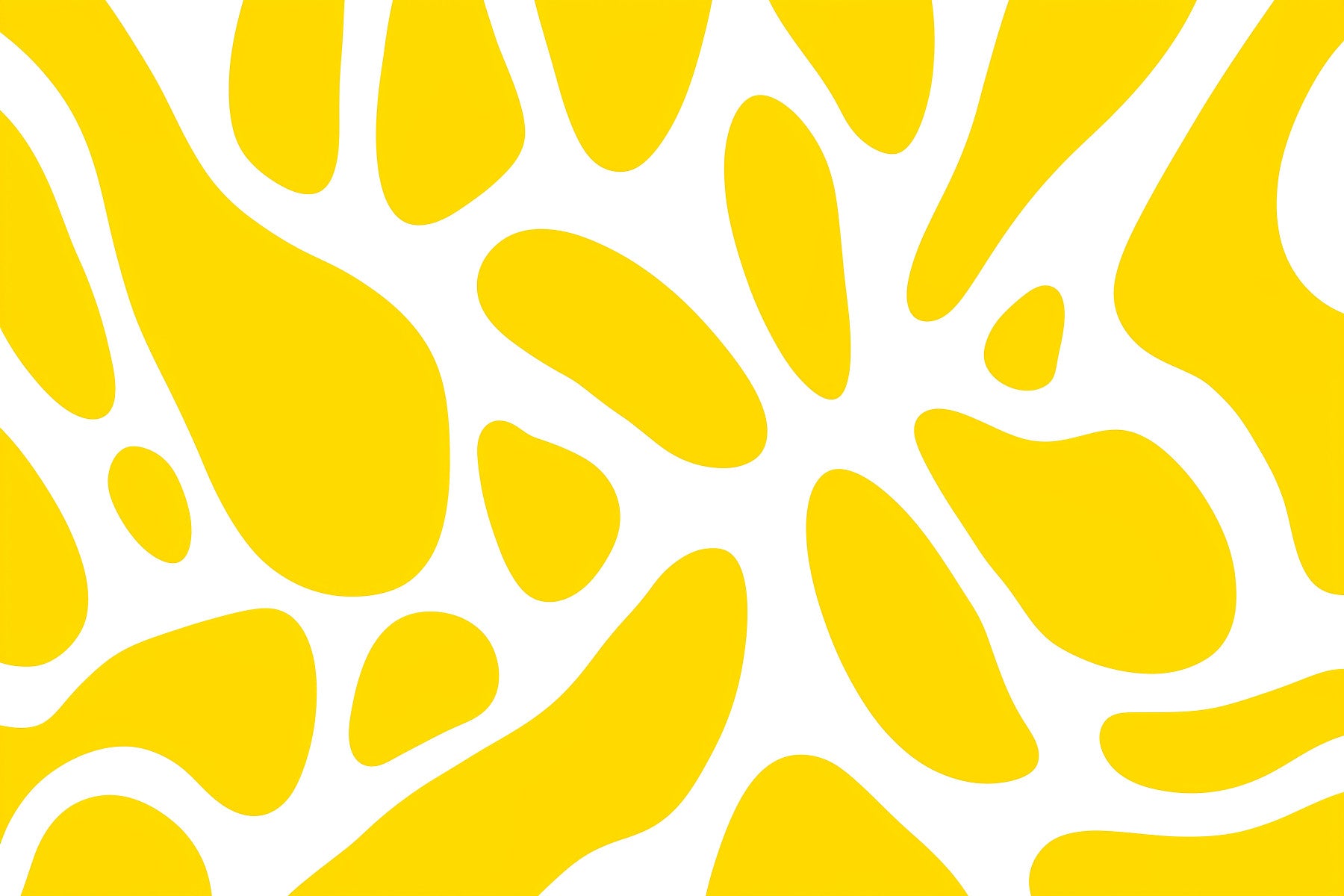 Sunlit Flow Abstract Yellow Shape Wall Mural