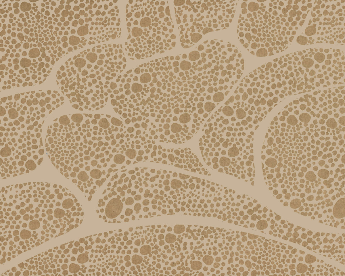 Organic Pebble Cell Textured Wall Mural in your room — zoomed