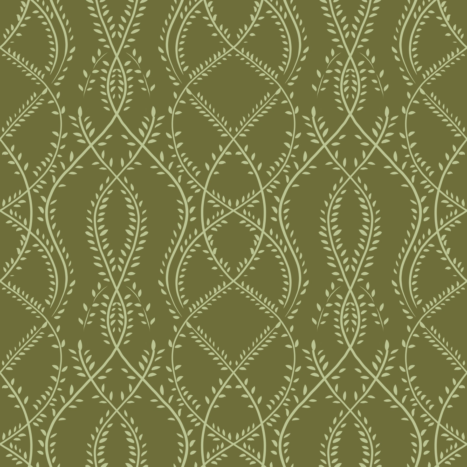Sage Laurel Trellis Botanical Wallpaper Wallpaper⁠