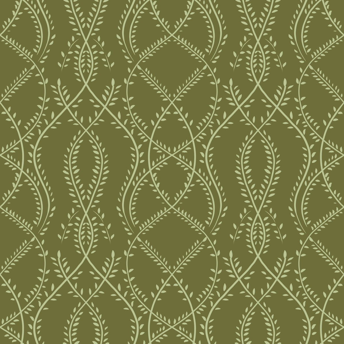 Sage Laurel Trellis Botanical Wallpaper⁠ in your room