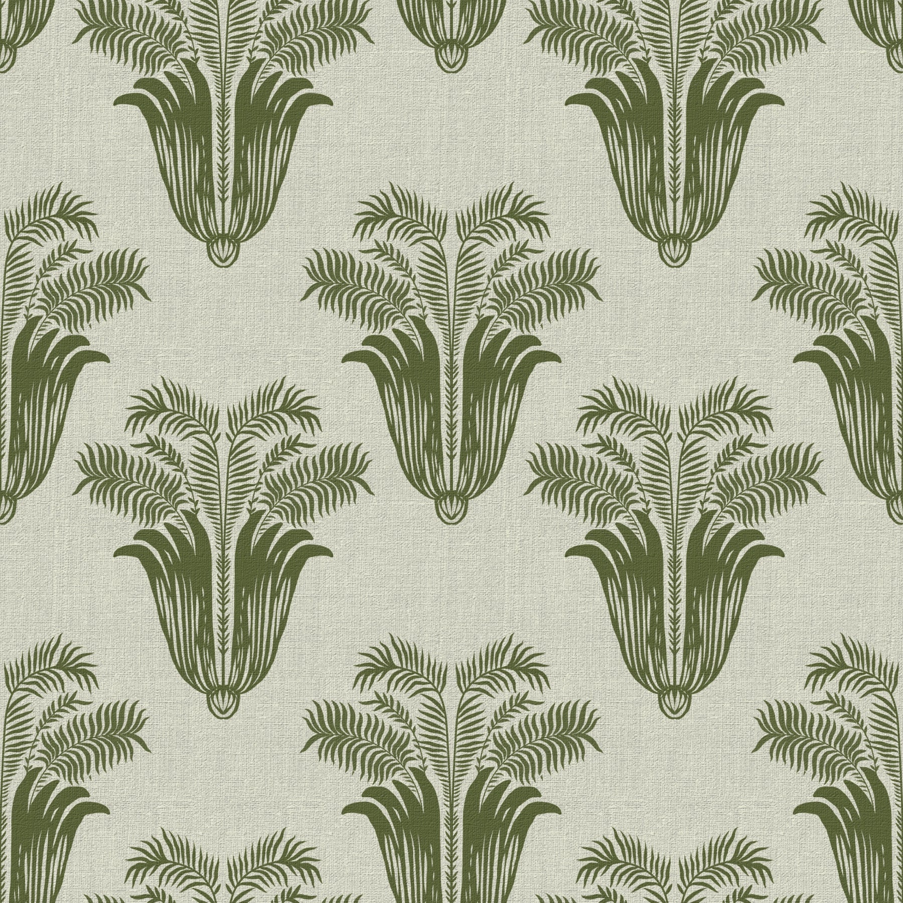 Mediterranean Sage Palm Leaf Wallpaper⁠