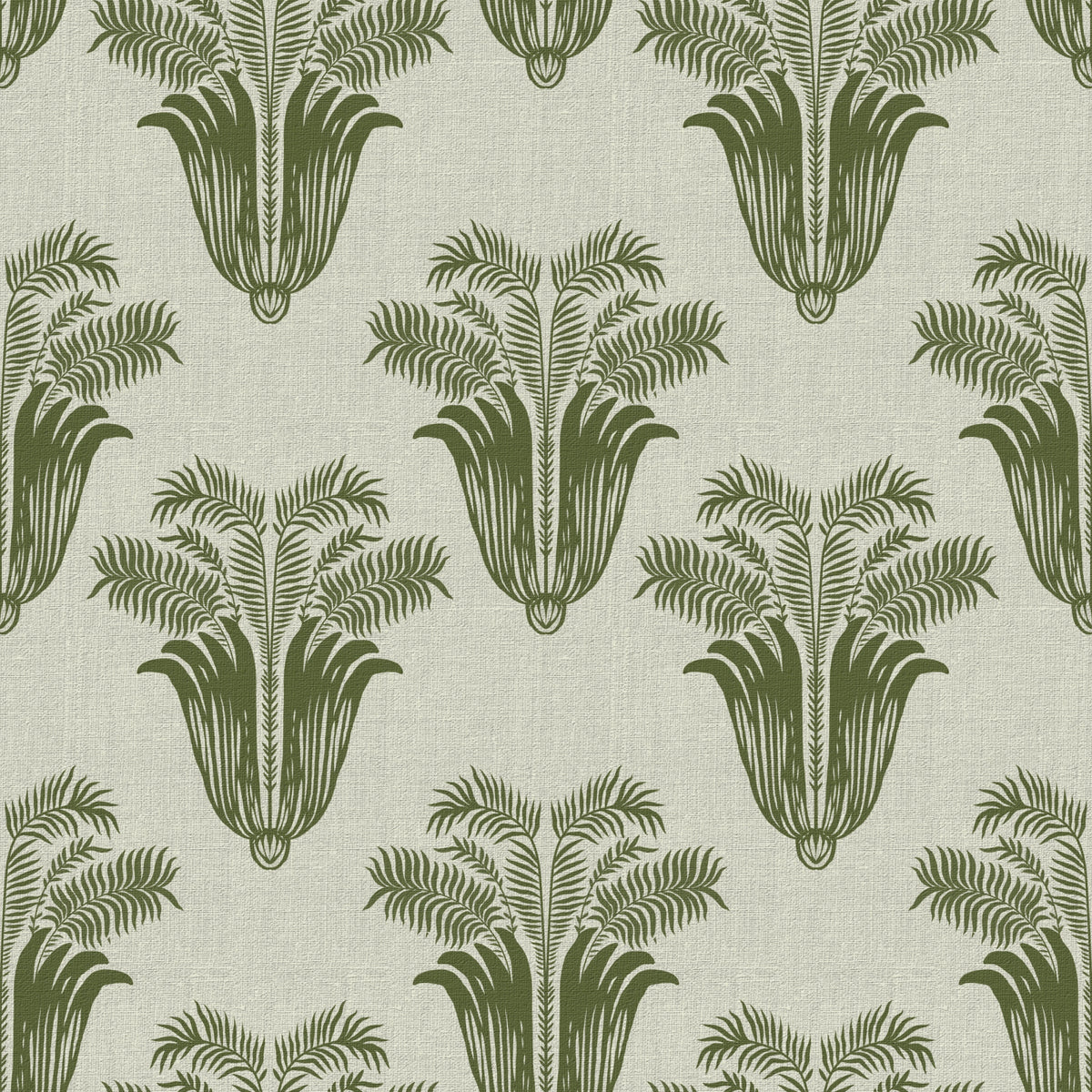 Mediterranean Sage Palm Leaf Wallpaper⁠ in your room — zoomed