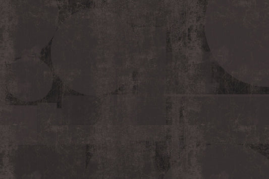 Industrial Charcoal Abstract Shapes Wall Mural