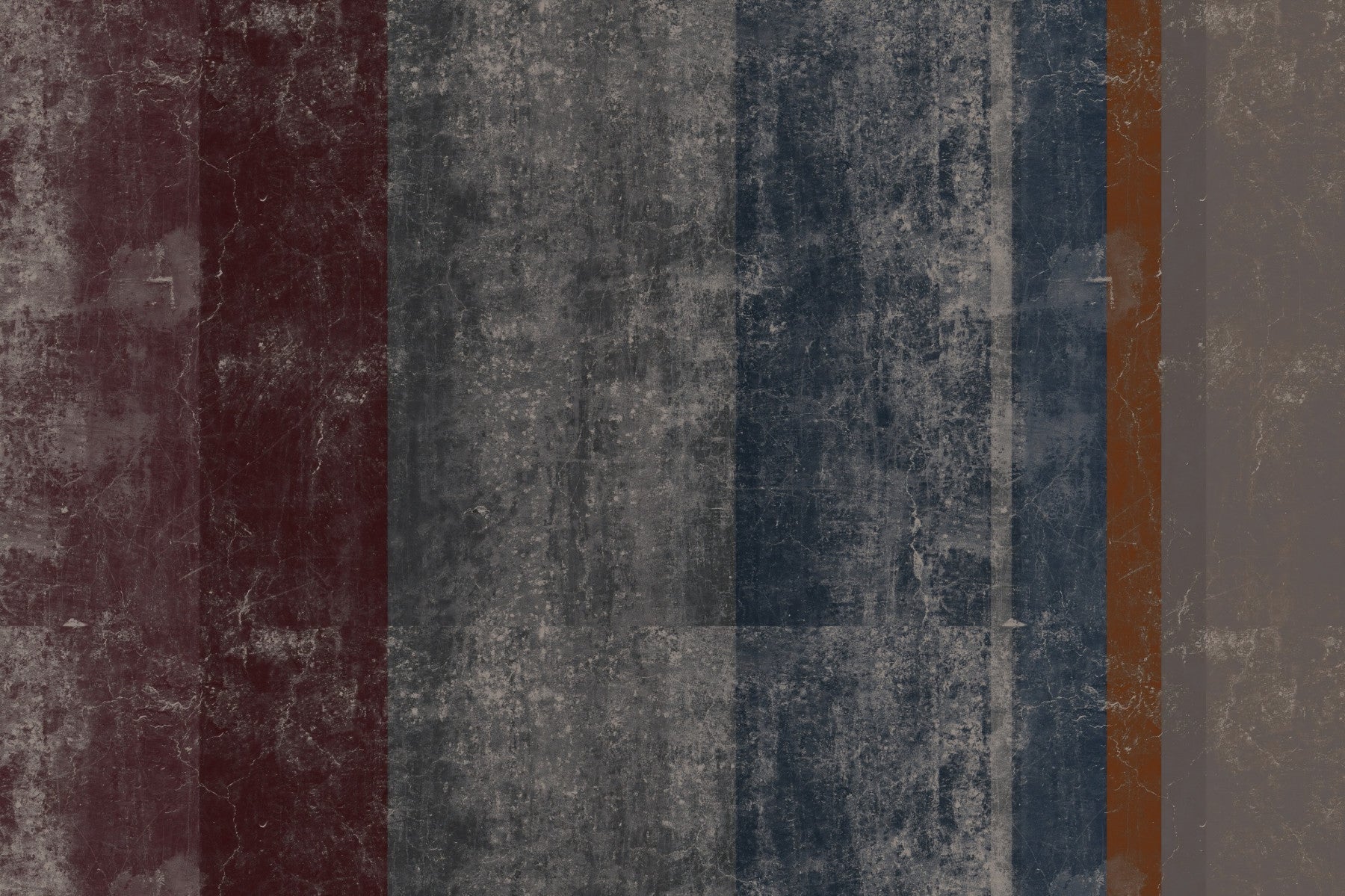 Rust stripe and concrete block wall mural in a modern Dining room GD10870
