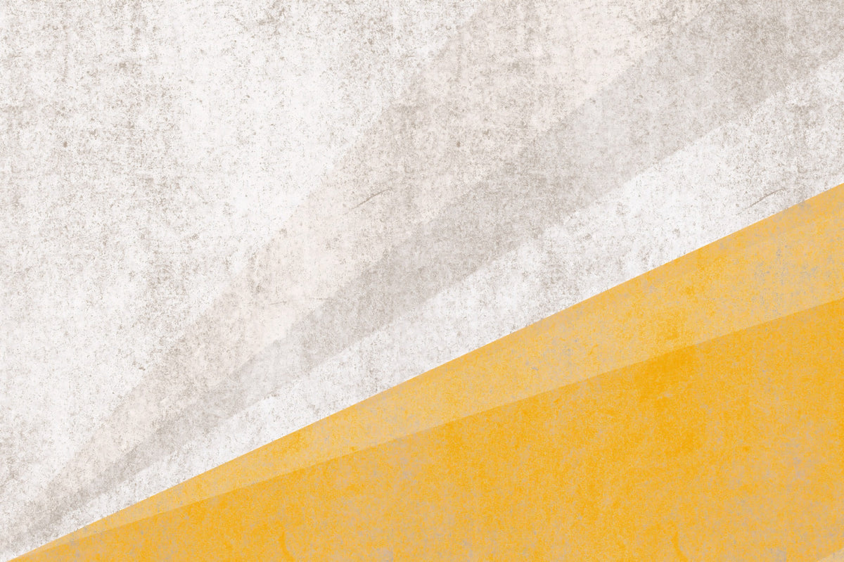 Modern Ochre and Textured Gray Geometric Wall Mural in your room