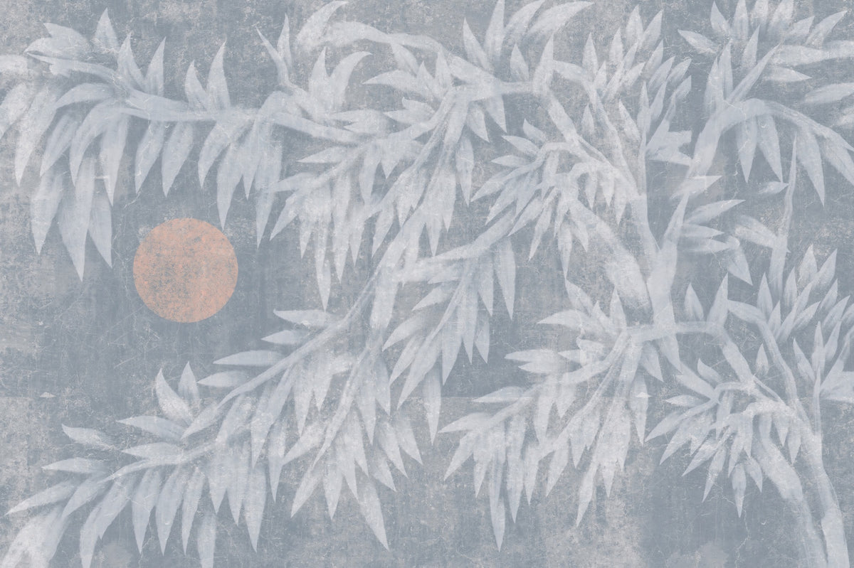 Serene Bamboo and Rising Sun Wall Mural in your room