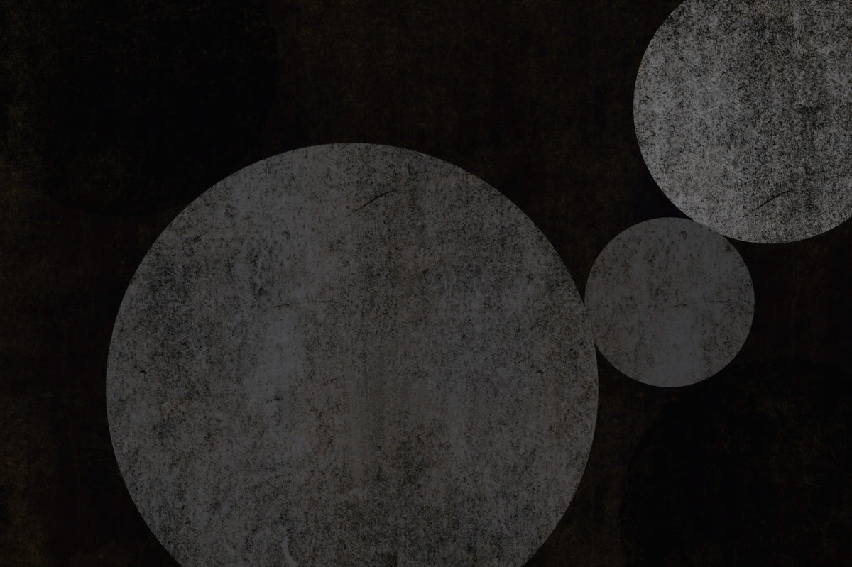 Textured Eclipse Dark Geometric Wall Mural in your room — zoomed