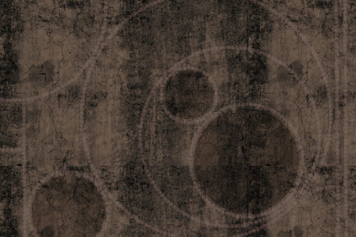 Distressed Charcoal and Sepia Stone Wall Mural in your room