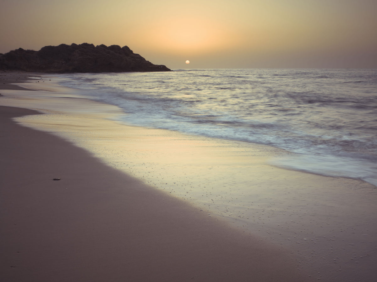 Golden Hour Coastline Wall Mural