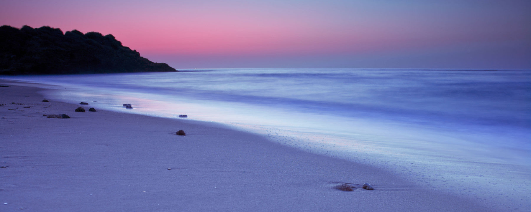 Dusk Over Serene Coastline Wall Mural