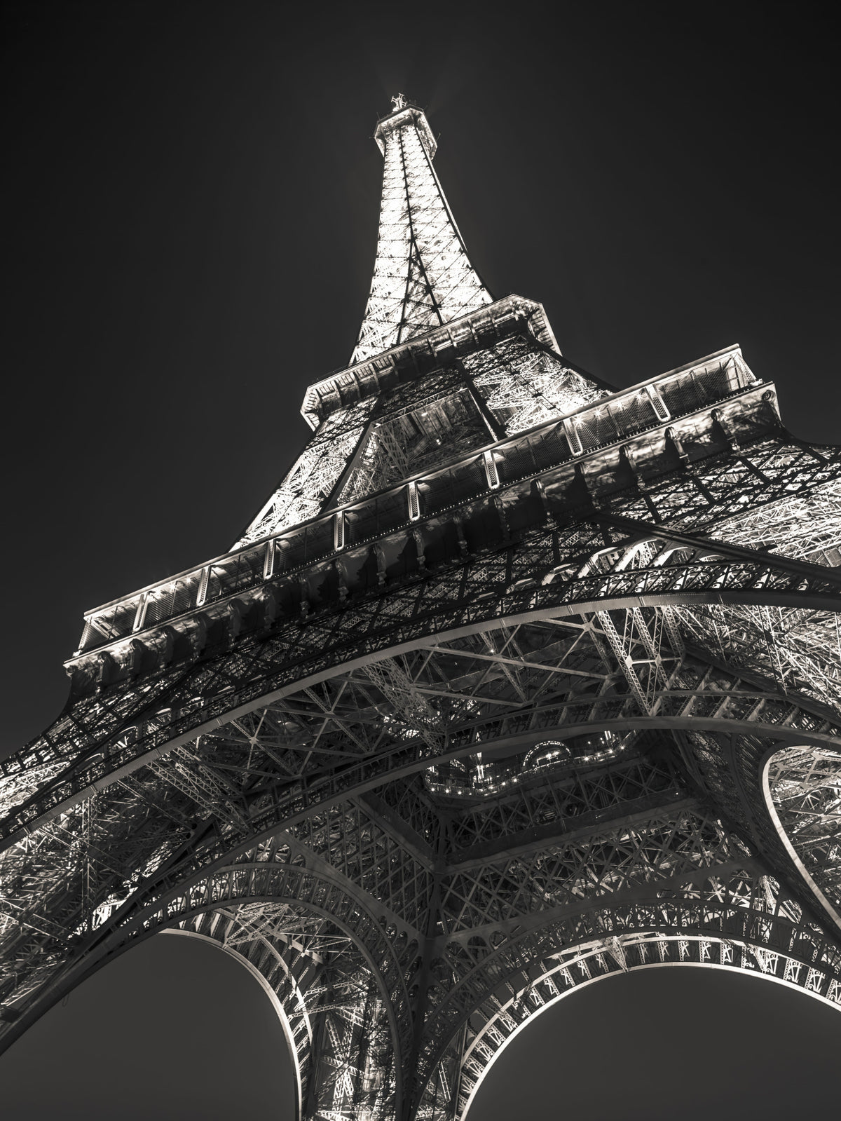 Parisian Night Architectural Perspective Wall Mural in your room — zoomed