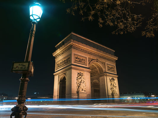 Parisian Night at Arc de Triomphe Wall Mural