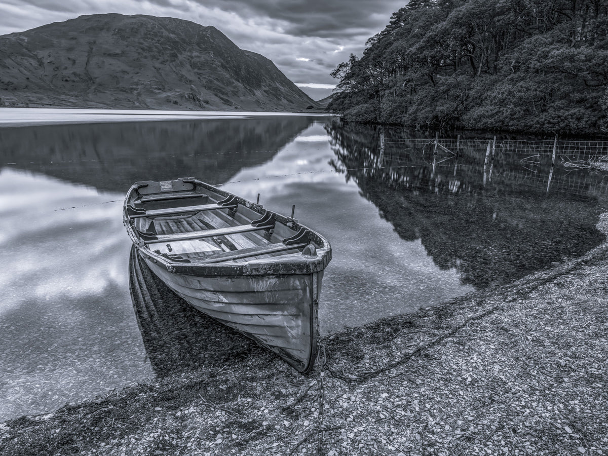 Quiet Shore Reflections Wall Mural in your room
