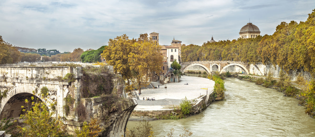 Rome Historic Riverbanks Wall Mural