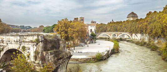 Rome Historic Riverbanks Wall Mural