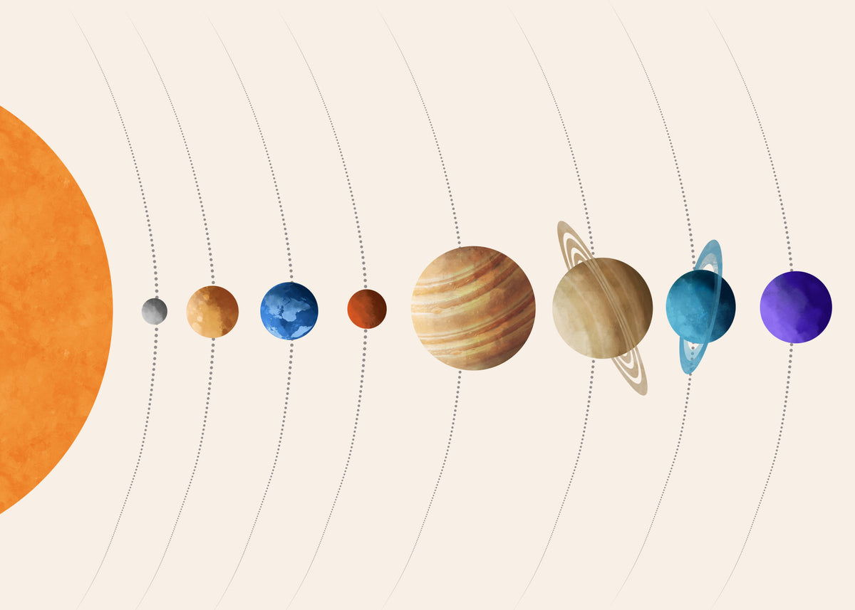 Planet Parade Wall Mural in your room