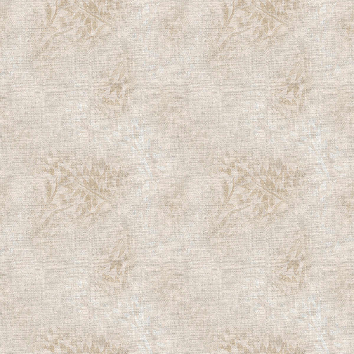 Delicate Linen Botanical Foliage Wallpaper⁠