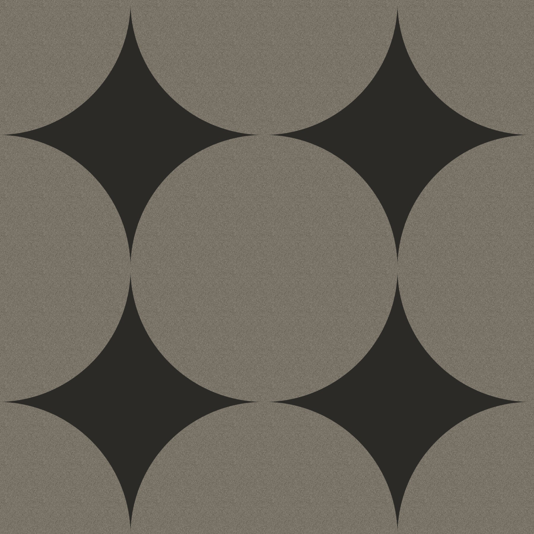 Symmetric Mid-Century Arcs and Stars Wallpaper⁠