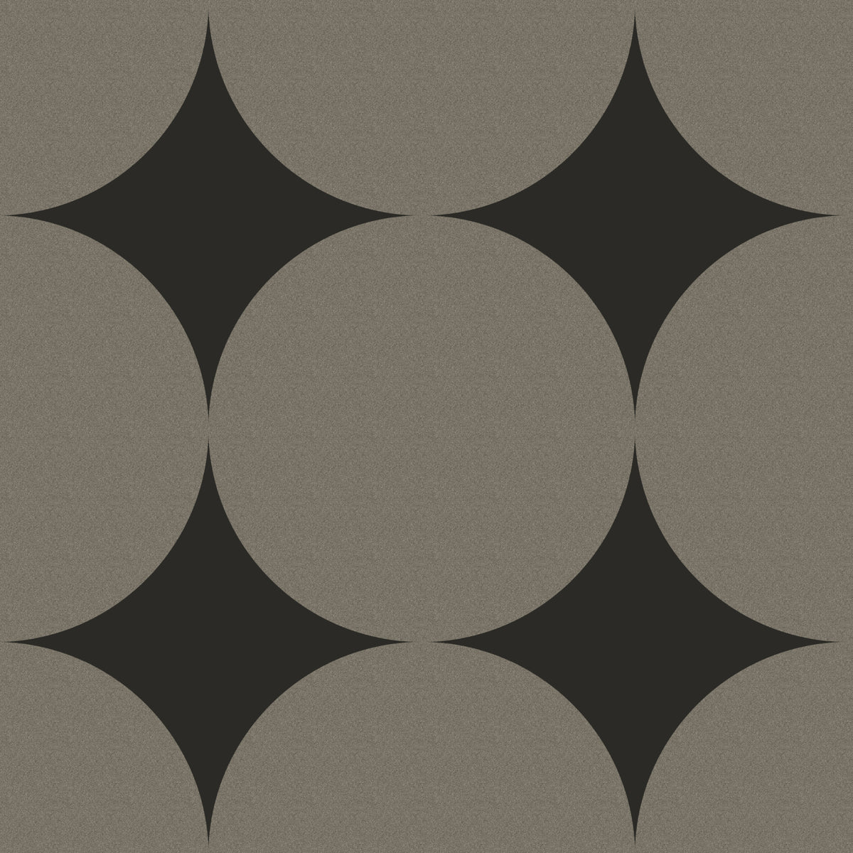 Symmetric Mid-Century Arcs and Stars Wallpaper⁠ in your room — zoomed
