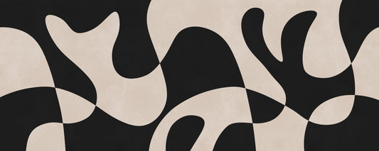 Minimalist Biomorphic Fluidity Wall Mural