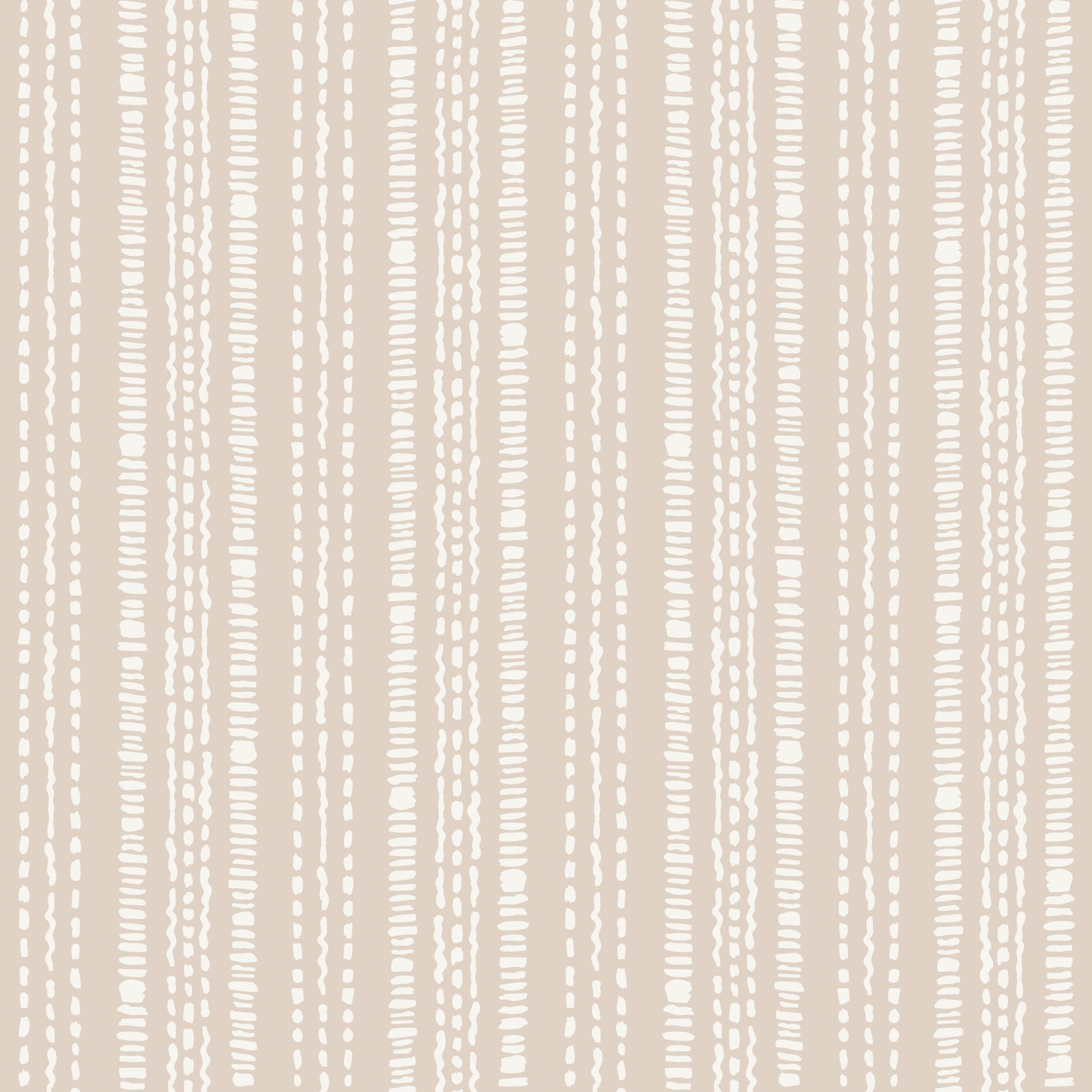 Subtle Creamy Beige Linear Motif Wallpaper⁠ in your room