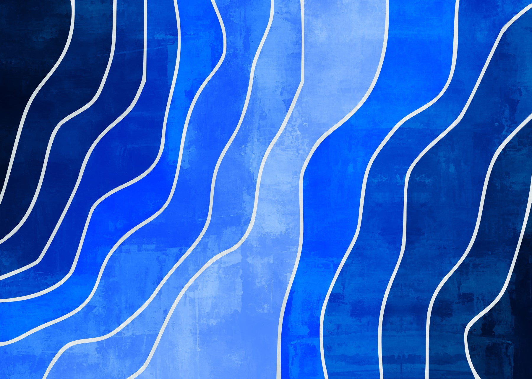Midnight Tide Brushstrokes Wall Mural