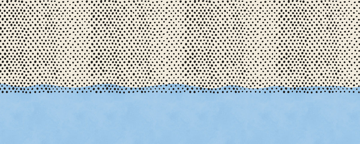 Dotted Horizon Coastal Accent Wall Mural in your room