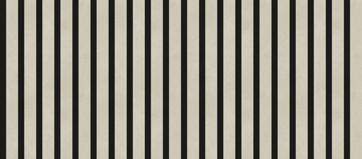 Minimalist Black and Beige Vertical Stripes Wall Mural in your room — zoomed