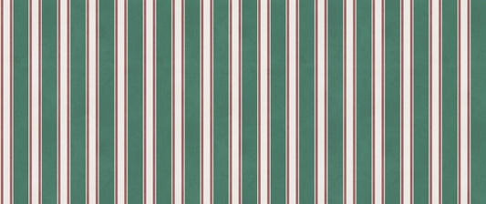 Classic Emerald Stripe Pattern Wall Mural