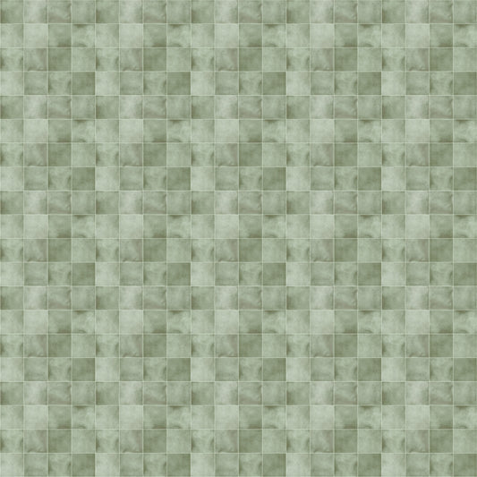 Zellige Style Tiles -  Celadon Wallpaper⁠