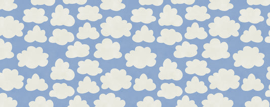 Dreamy Sky Clouds Pattern Wall Mural