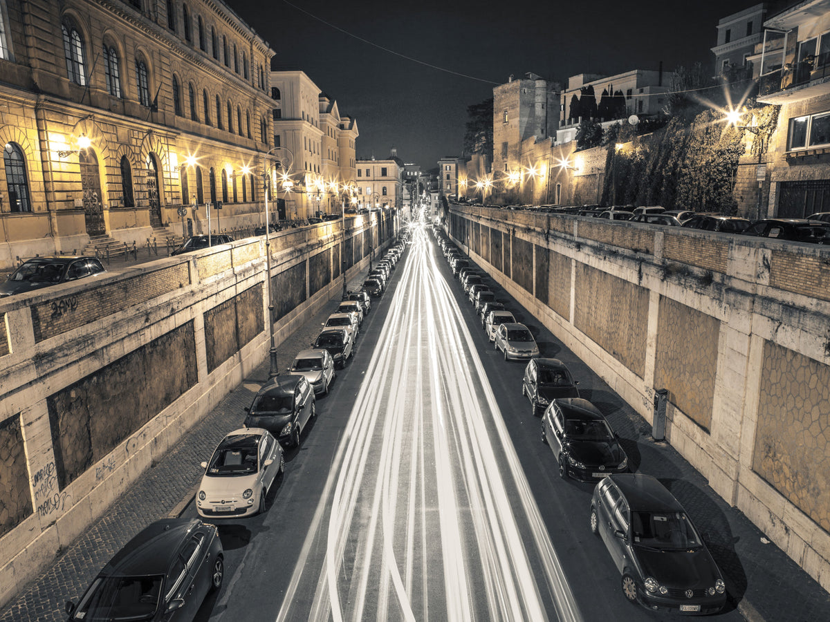 Nocturnal City Light Motion Wall Mural in your room