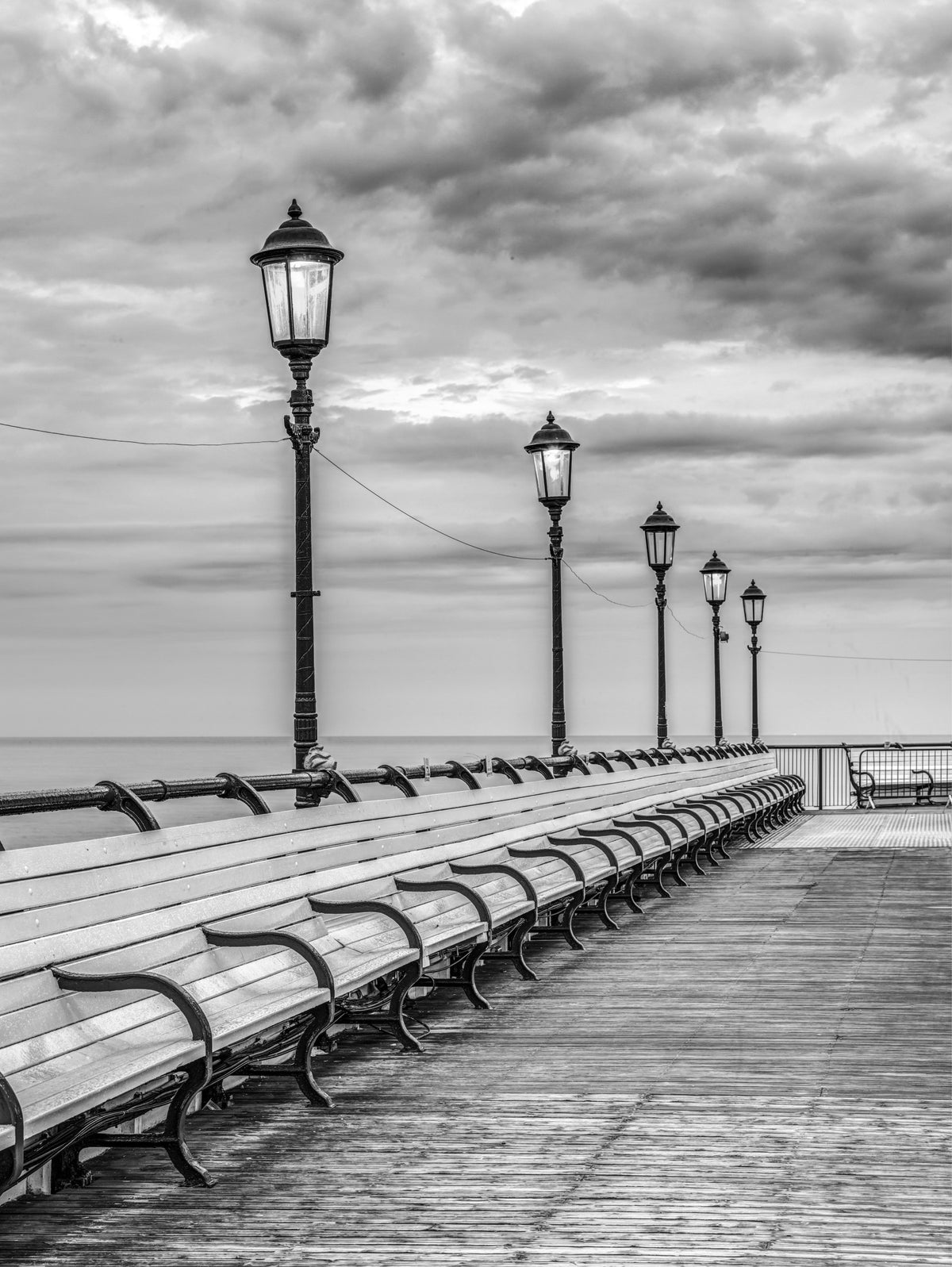 Victorian Pier Promenade Wall Mural in your room