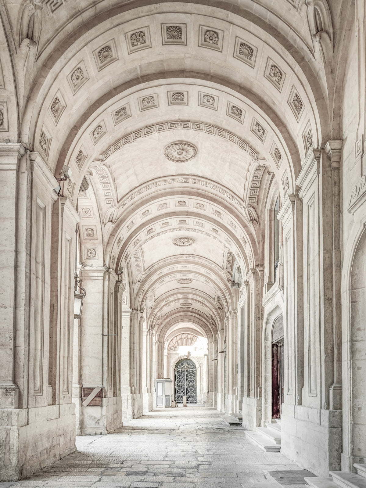 Neoclassical Stone Archway Wall Mural in your room — zoomed