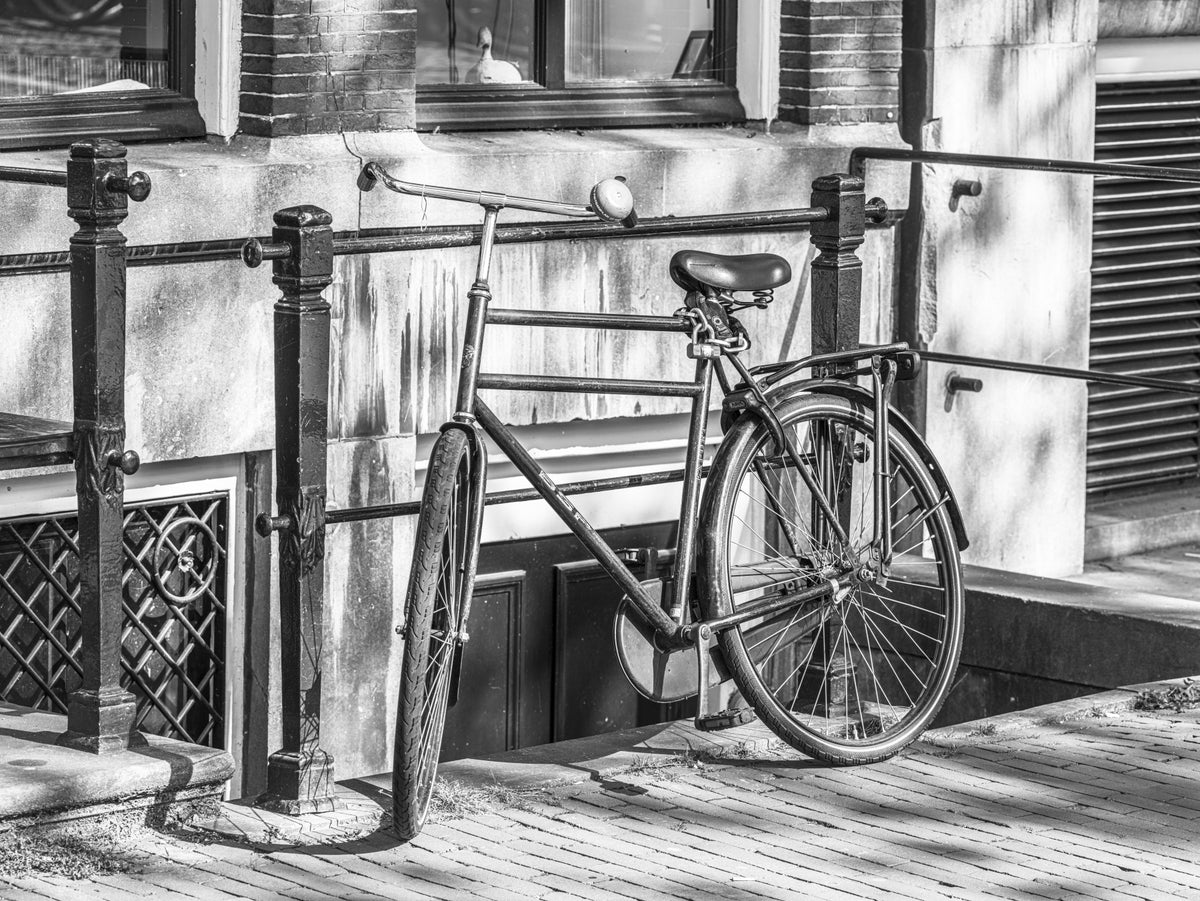 Urban Bicycle Alley Scene Wall Mural in your room — zoomed