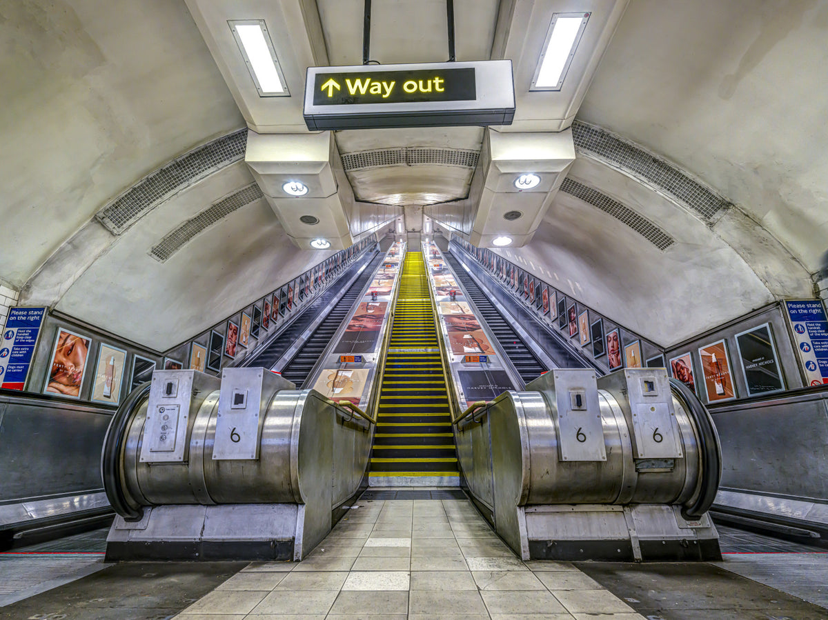 Metropolitan Underground Transit Wall Mural in your room — zoomed