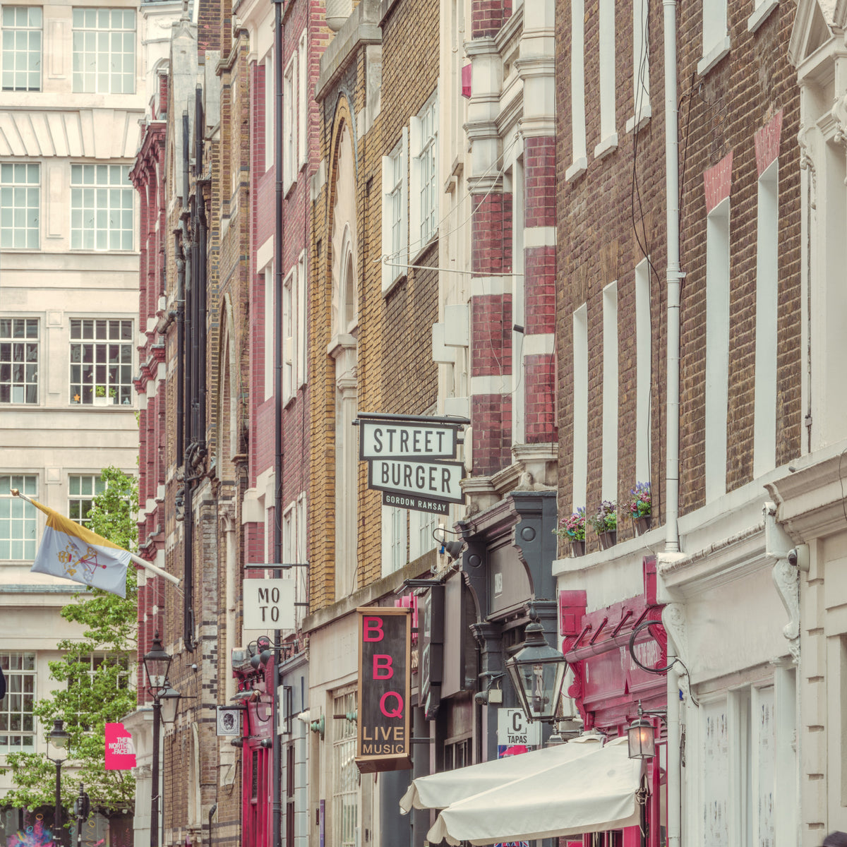 Urban London Streetscape Wall Mural in your room