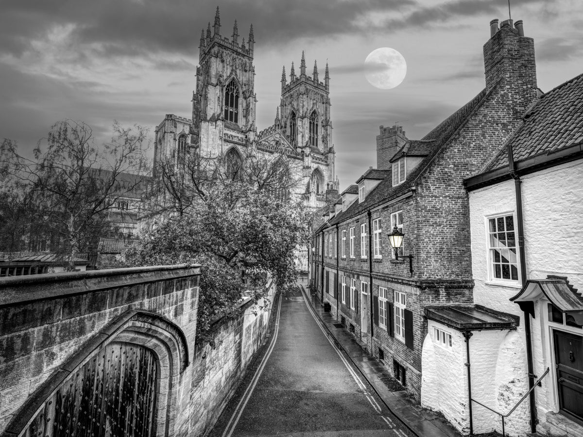 York Minster Moonlight Alley Wall Mural in your room