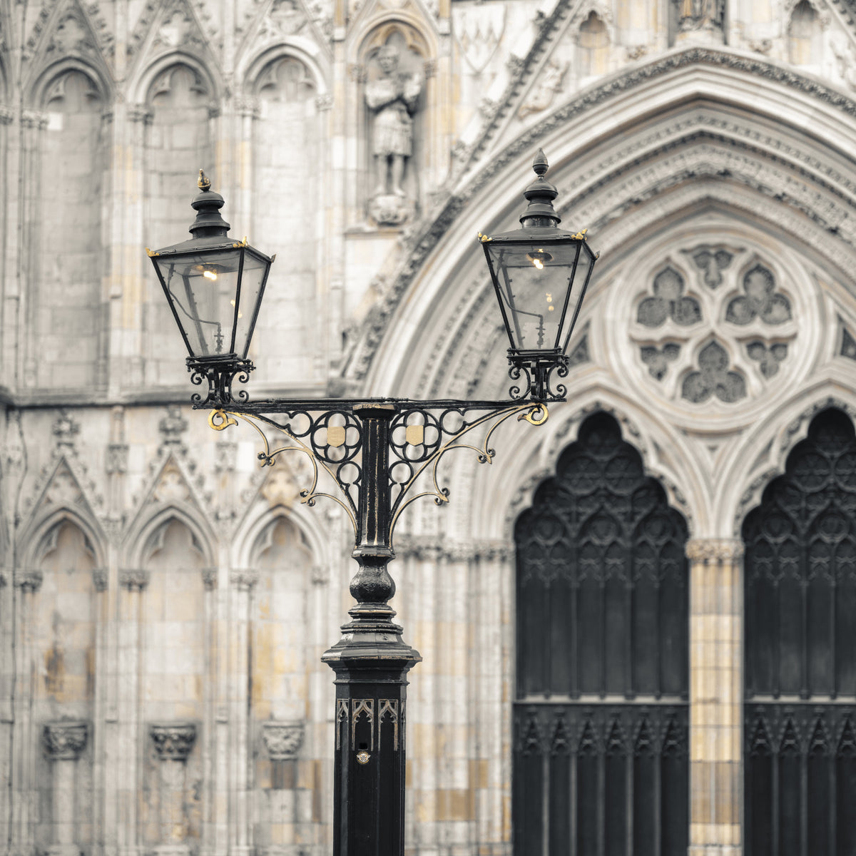 Gothic Cathedral Lantern Wall Mural in your room