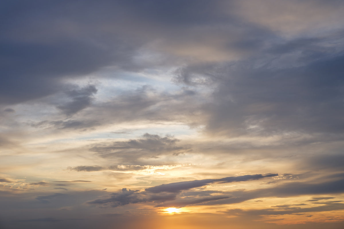 Golden Dusk Horizon Wall Mural