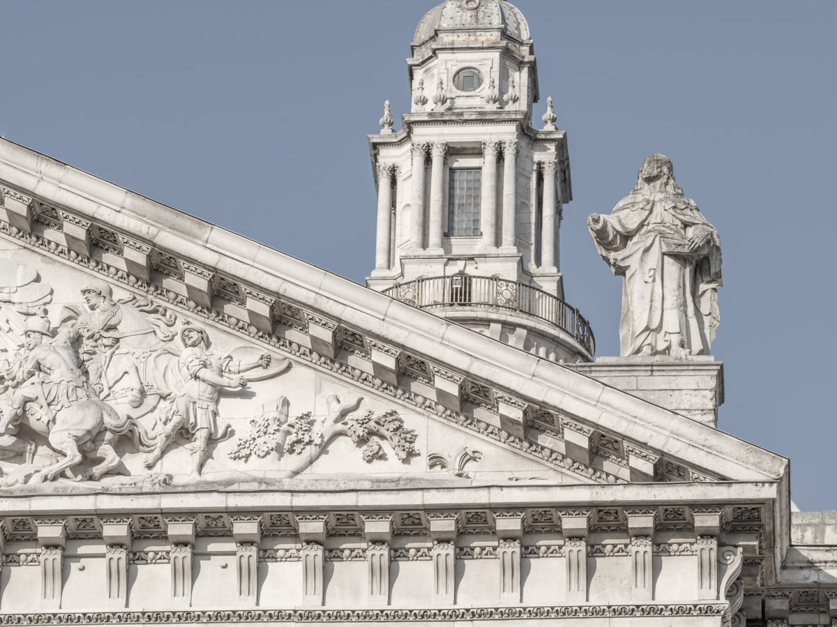 Neoclassical Architectural Facade Wall Mural in your room