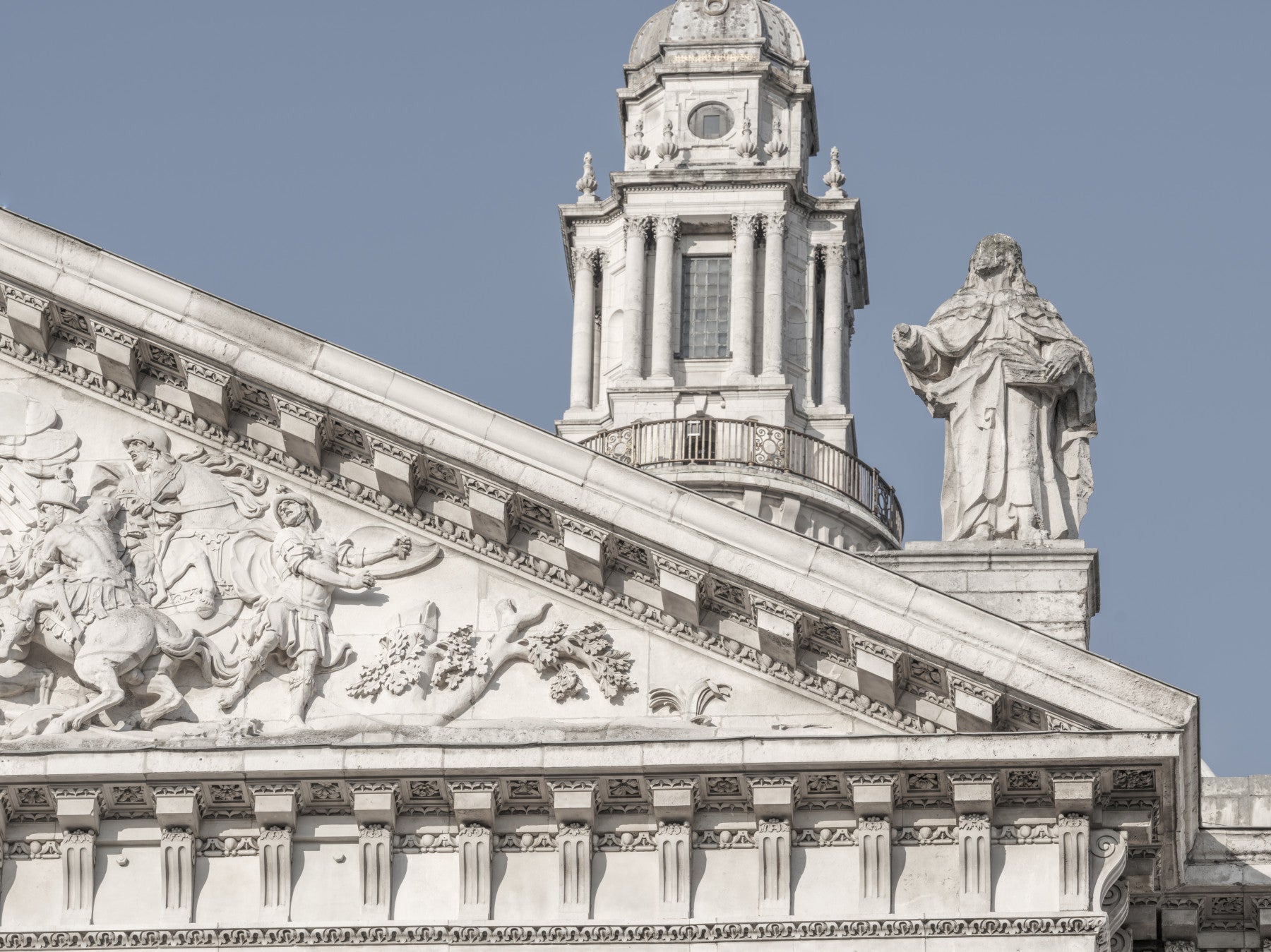 Neoclassical Architectural Facade Wall Mural
