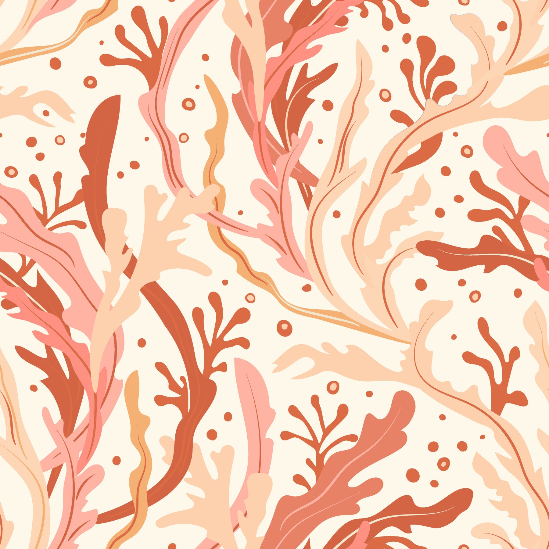 Abstract Sea Kelp Harmony Wallpaper⁠ in your room — zoomed