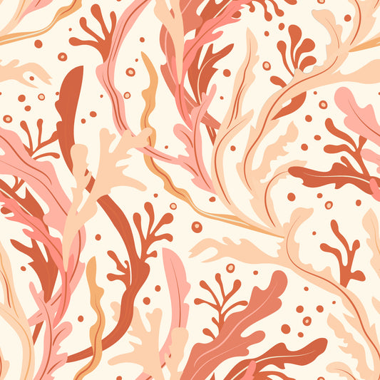 Abstract Sea Kelp Harmony Wallpaper⁠