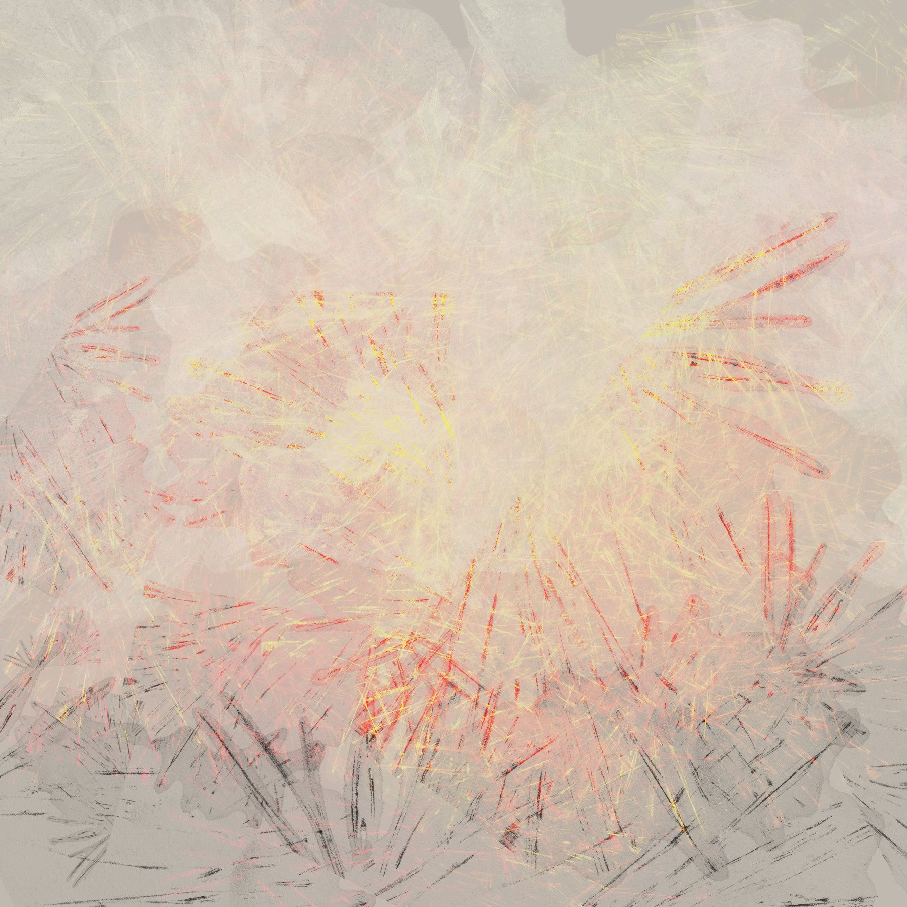 Abstract Golden Dawn Wisps Wall Mural