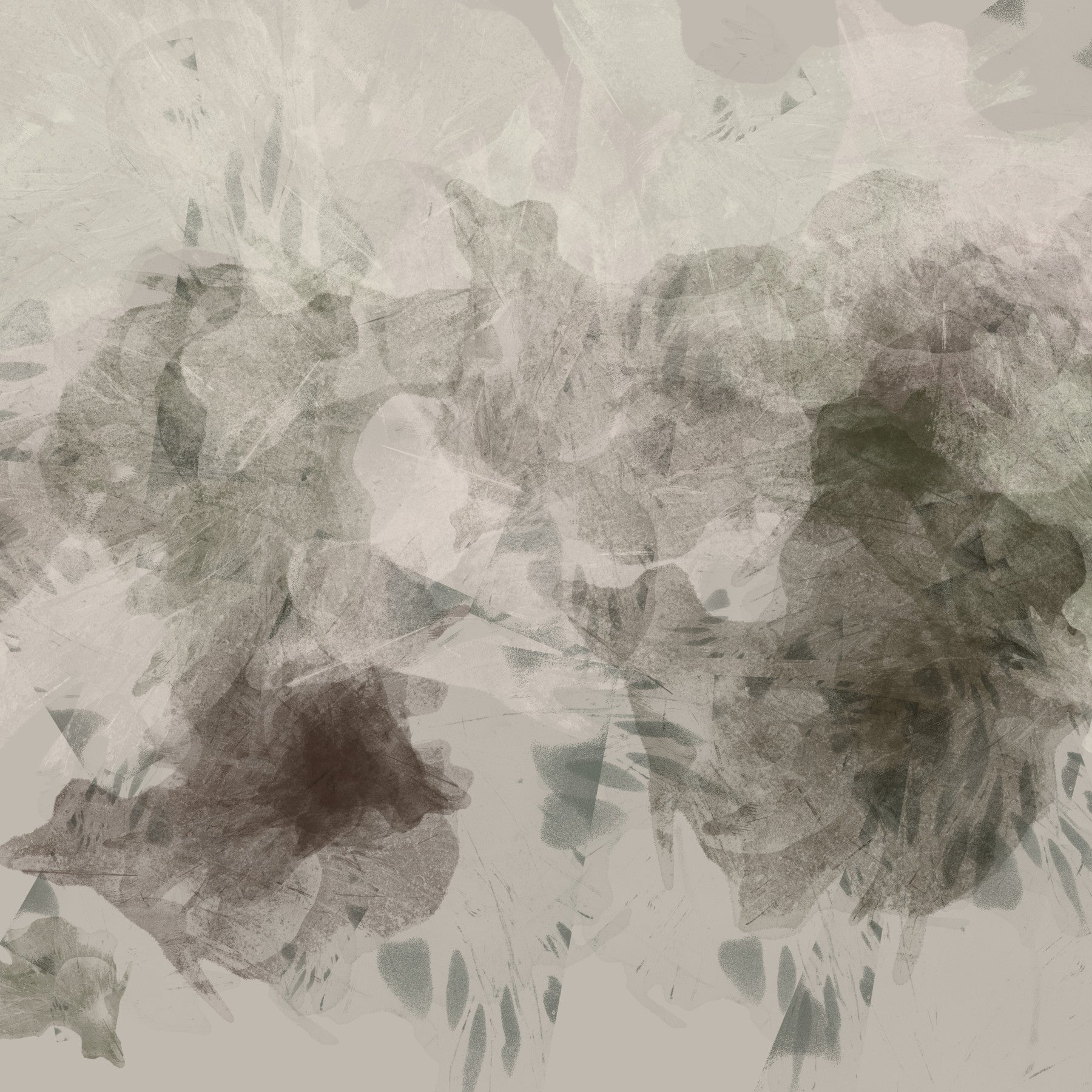 Ethereal Smoke Wash Wall Mural in your room — zoomed