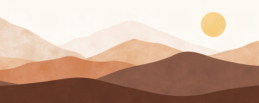 Abstract Ombre Mountains Wall Mural