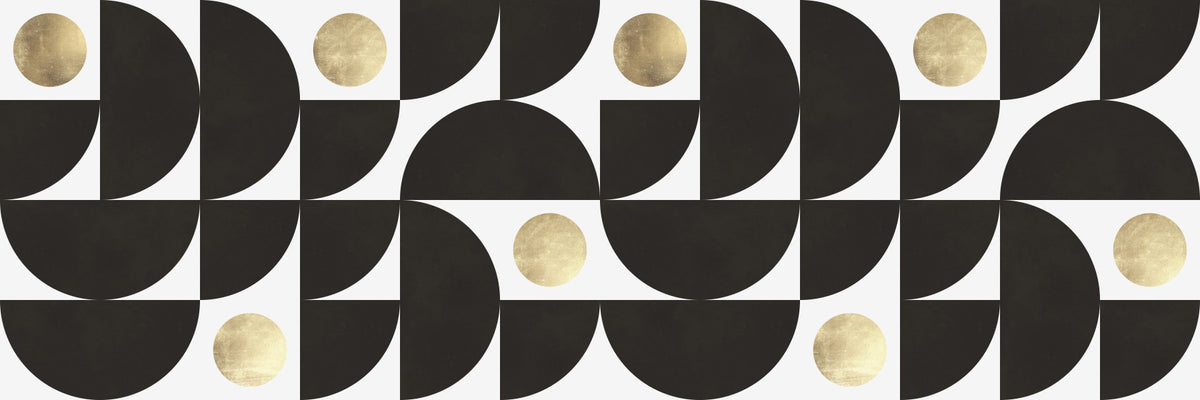 Abstract Gold Sunburst Monochrome Art Wall Mural in your room