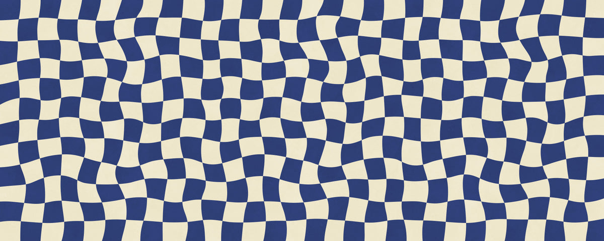 Retro Fluid Checkerboard Wall Mural in your room